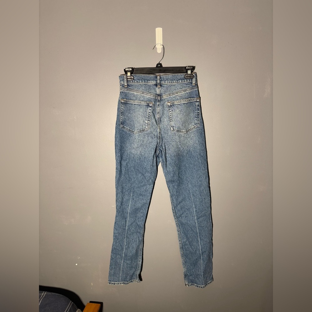 Reformation Liza Ultra High Rise Straight Jeans in Malta Wash Size 25 - Picture 4 of 6